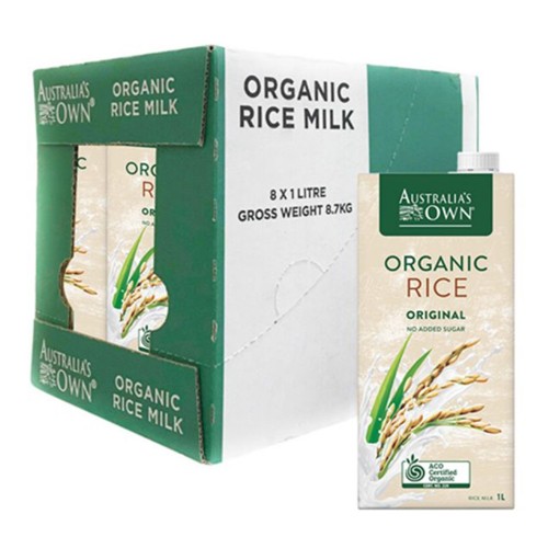Sữa gạo hữu cơ Australia’s Own (8 hộp x 1L)